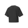PUMA Her Cropped Tee Solid Color Sporty Casual Moisture-Wicking Anti-UV Breathable Loose Cropped Drop-Shoulder T-Shirt Women's Black