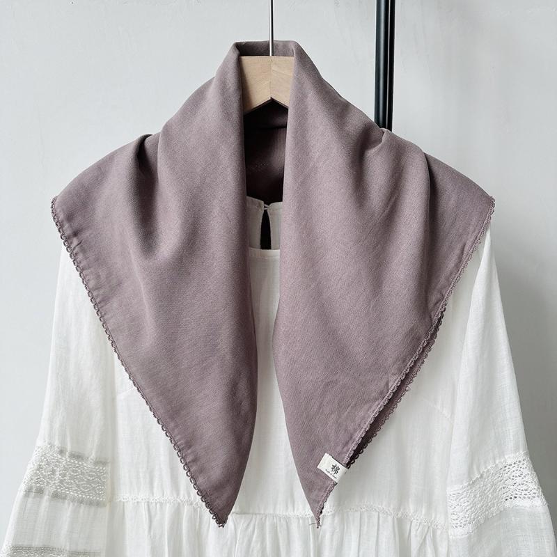 Solid Color Knitted Triangular Scarf Soft Multi-Functional Headscarf Coldproof Windproof Neck Warmer Autumn And Winter