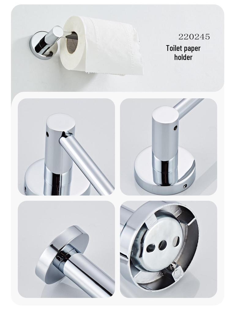 Stainless Steel Bathroom Towel Rack & Hanger Set