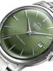 Watch Unisex Mechanical Watch Automatic/Manual Dual-Mode Movement, 30M Water Resistance, Green Dial, Metal Strap RA-AC0M09E30B
