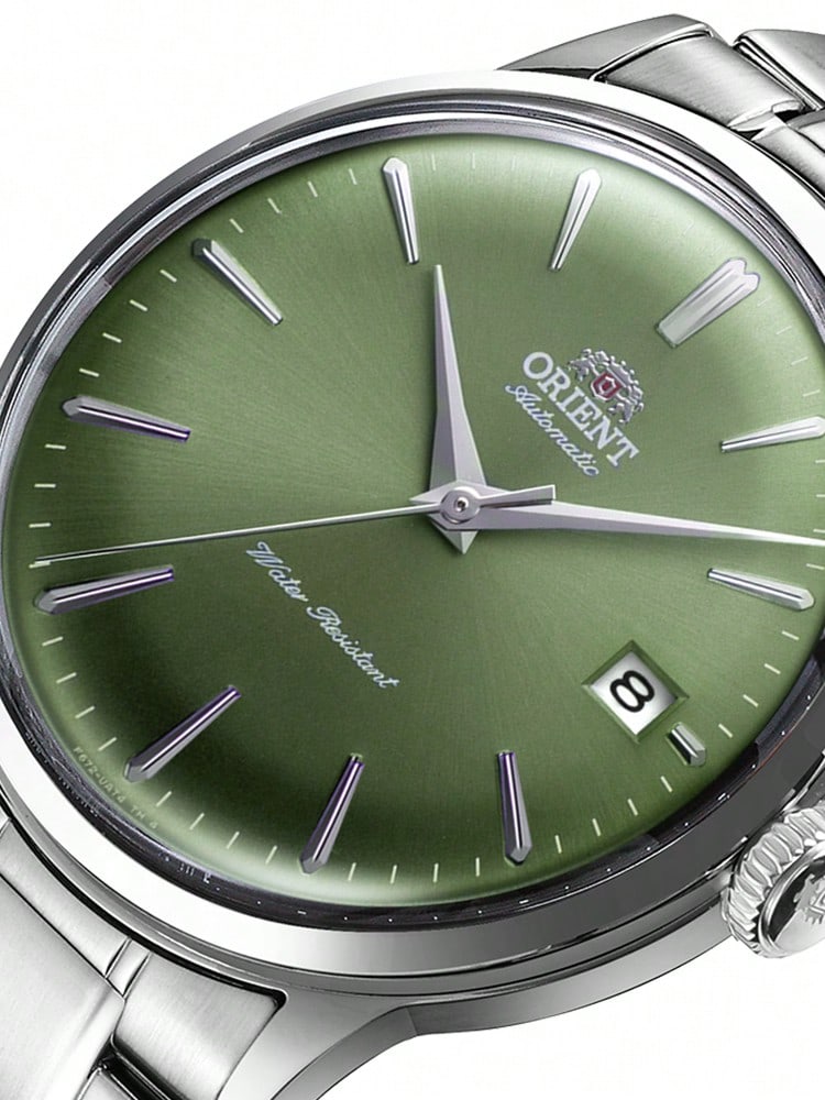 Watch Unisex Mechanical Watch Automatic/Manual Dual-Mode Movement, 30M Water Resistance, Green Dial, Metal Strap RA-AC0M09E30B
