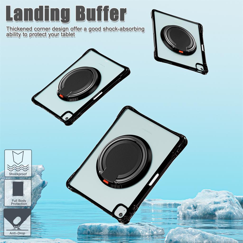 For iPad Air 13 (2025)/(2024)/Pro 12.9 (2022)/(2021)/(2020)/(2018) Case with Shoulder Strap Kickstand Tablet Cover