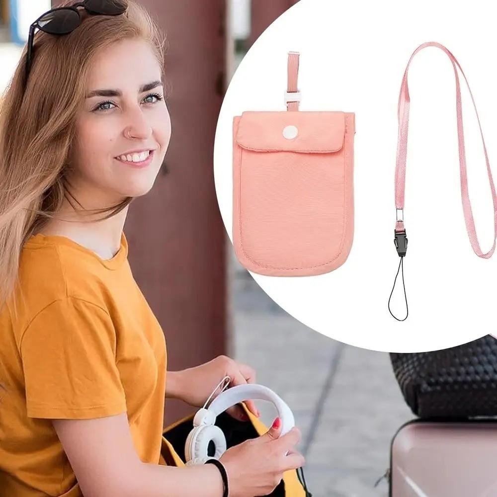 Solid Color Hidden Bra Wallet Safe RFID-Blocking Money Pouch  Outdoor Activities