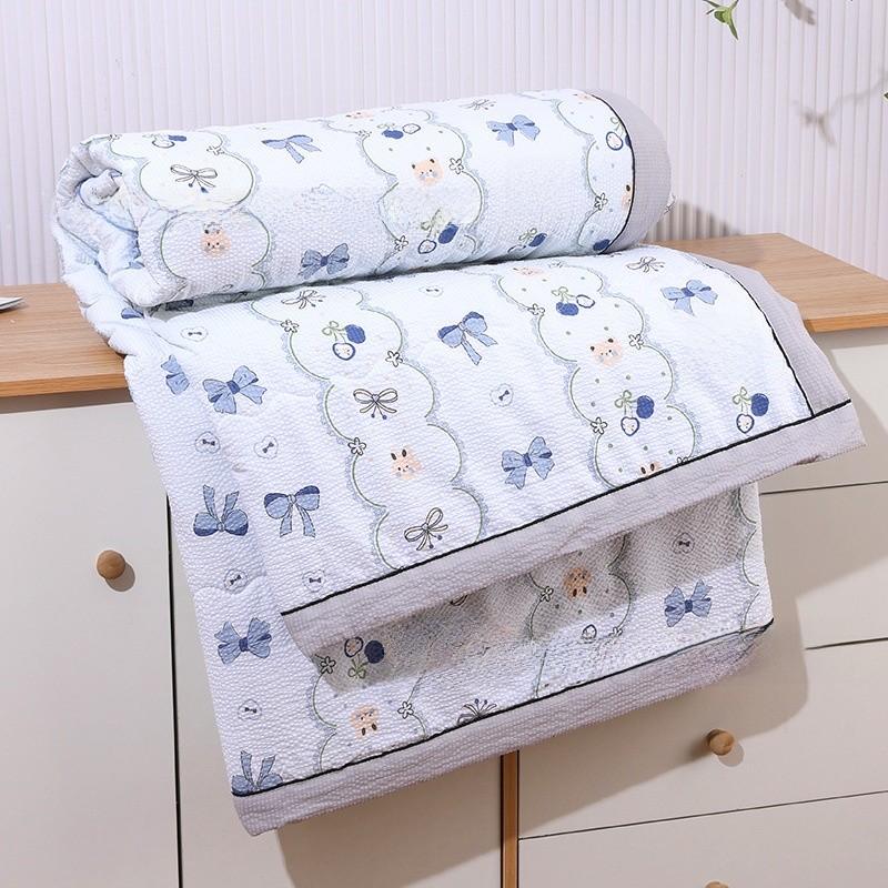 Bubble Cotton Summer Duvet Breathable Material Ecofriendly Filling For Student