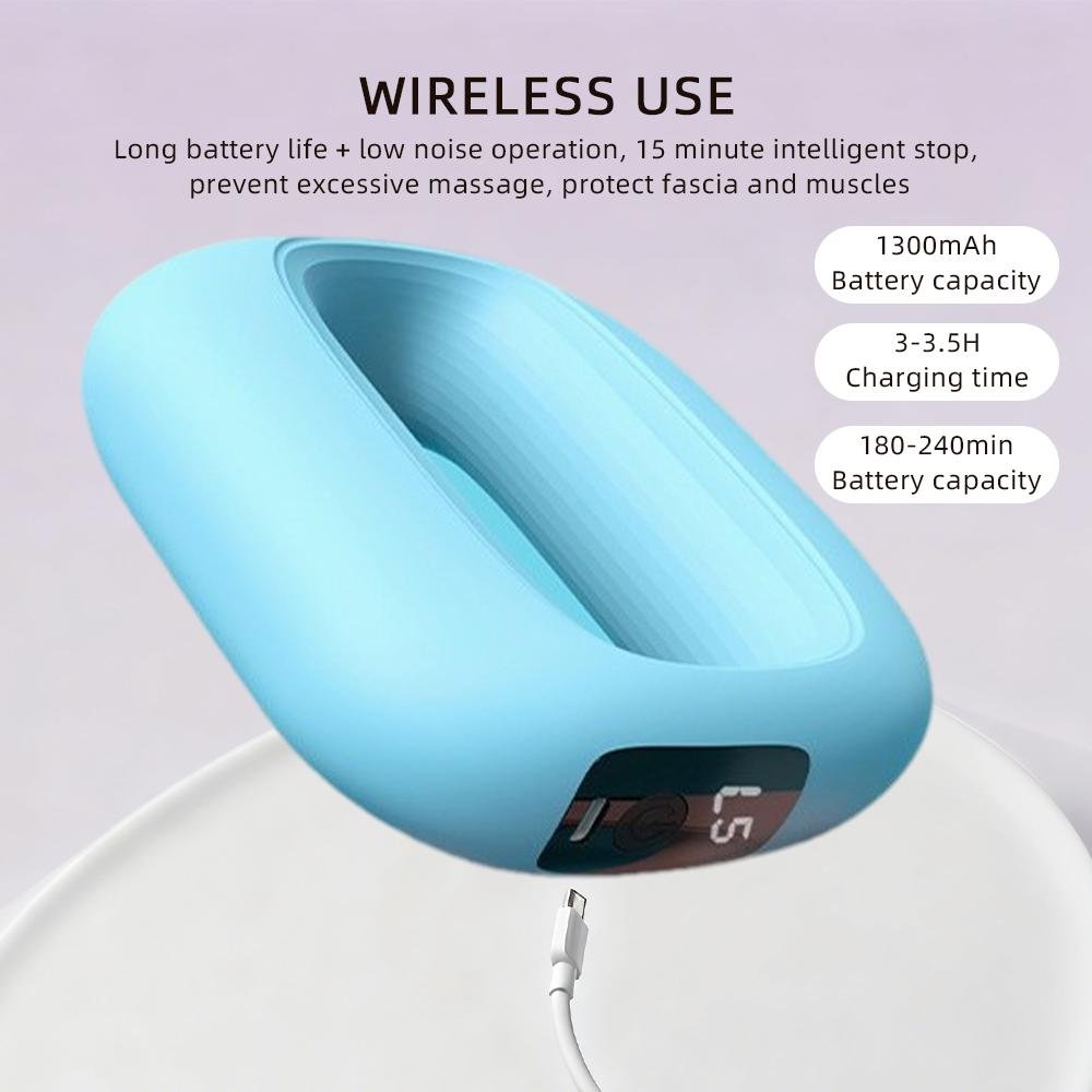 Electric Full-Body Fascia Ring Massager With Belt Multifunctional Exercise Vibration Fitness Massager  Deep Tissue Massage