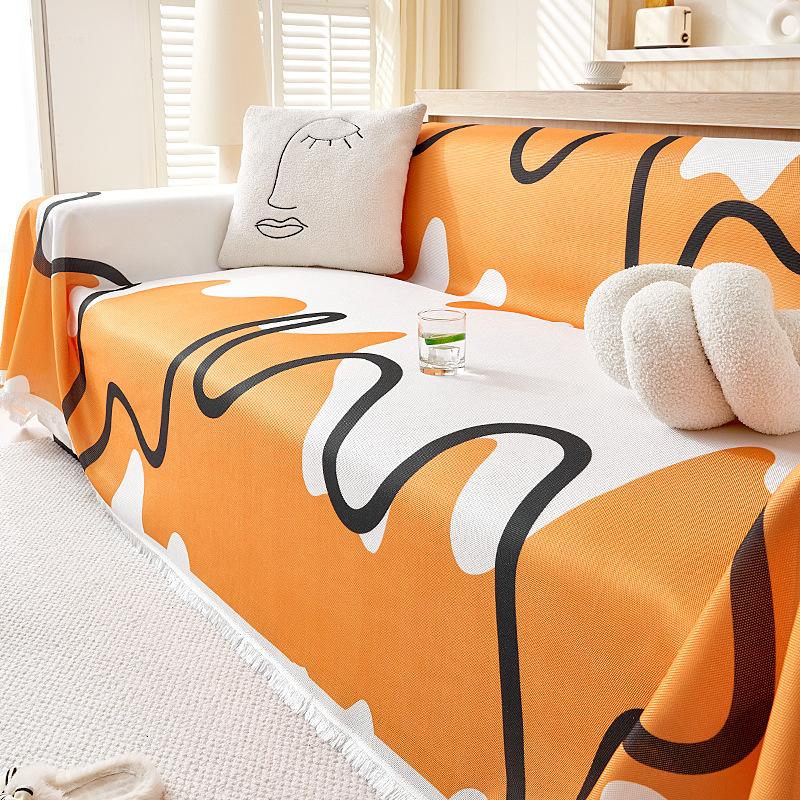 

Летнее диванное полотенце из ледяного шелка, чехол для дивана Ice Man, пылезащитный чехол, летний прохладный дышащий чехол для дивана из цельного куска ткани для гостиной 180*130cm