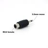 2pcs 3.5mm To RCA AV Adapter Cable 3.5mm Jack To 2 RCA Audio Video Converter Splitter Male/Female Cord for TV Speaker Car Audio
