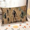 Zombie Skull Pattern Pillowcase Suitable For Sofa Bedroom Car Pillow Cover Cushion Rectangular Back Cushion