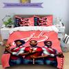 3pcs Delta Sigma Theta logo pattern bedding set duvet cover set includes duvet cover &pillowcases, perfect all season bedroom decoration & gift