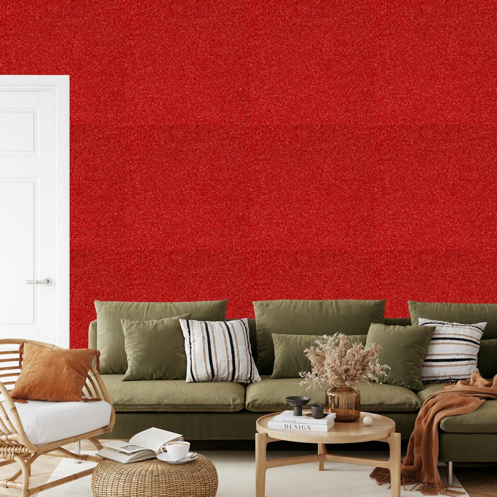 Glitter Red Wallpaper, Red Center for Living Room and Bedroom 50x1000