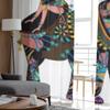 Kvinna som sitter på ryggen av en elefant i etnisk stil Skira gardiner Vardagsrum Tyll Fönstergardin Sovrum Kök Draperier