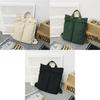 Literary Canvas Backpack Women Korean Fashion Student School Bag Large Capacity Travel Backpack