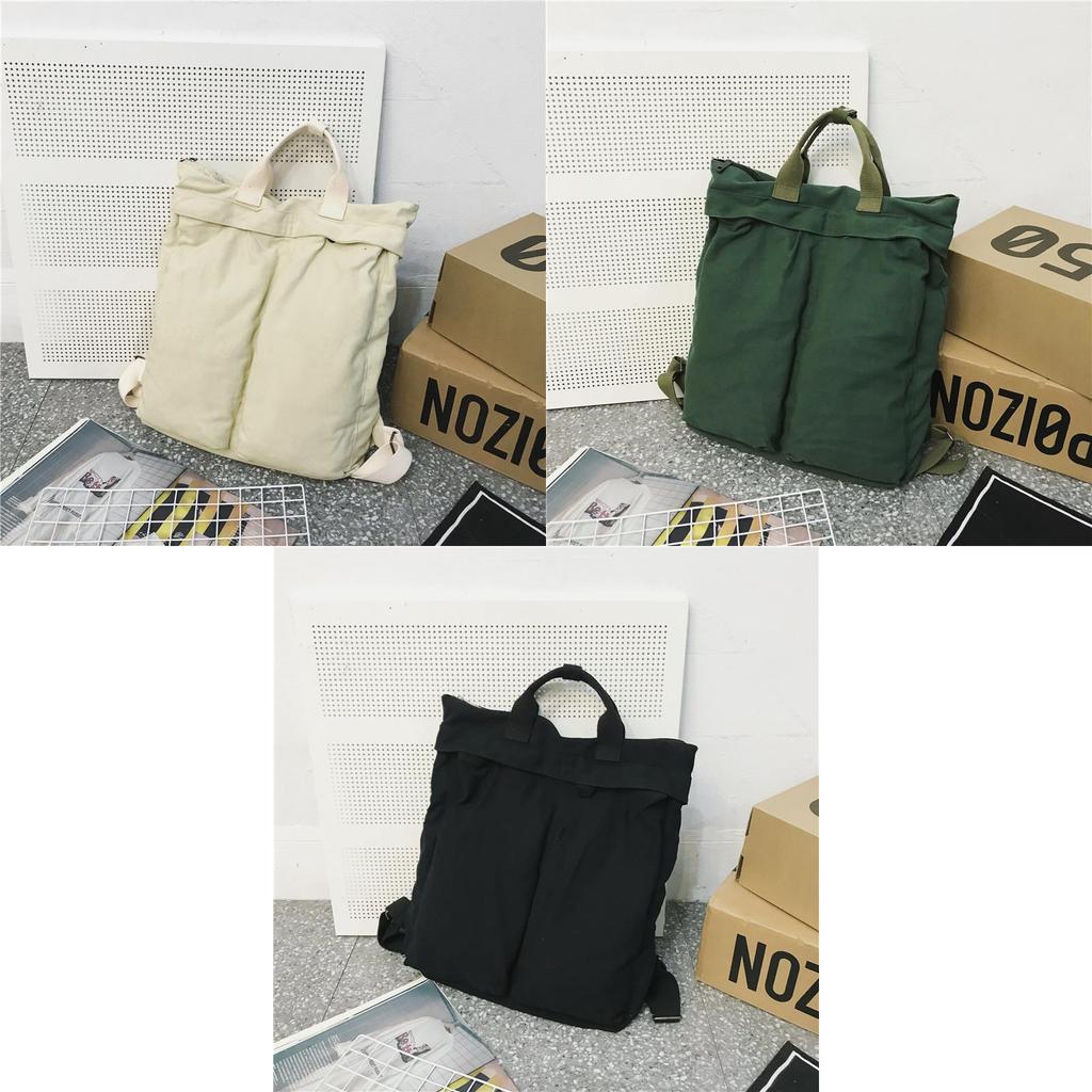 Literary Canvas Backpack Women Korean Fashion Student School Bag Large Capacity Travel Backpack