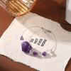 New Trendy Amethyst Beaded Bracelet - Hand-Woven, Elegant Korean Style Jewelry Gift