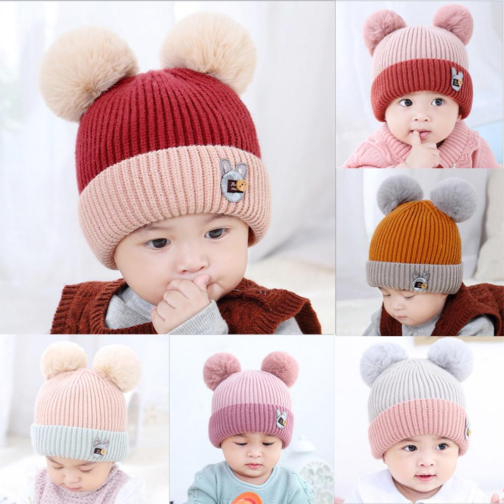 Cute Toddler Kids Girls Boys Baby Infant Winter Warm Crochet Knit Hat Beanie Cap