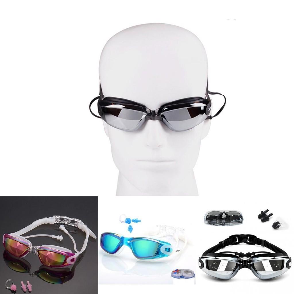 Premium Swimming Glasses Waterproof And Anti-fog Colorful Plating Small Mirror Racing Set For Crystal Clear Vision