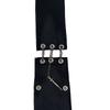 Handmade dark punk no-zipper men's and women's black chain tie birthday gift