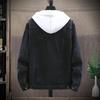 Men's Slim Fit Retro Denim Jacket - Korean Style, Plus Size, Spring & Autumn Trend