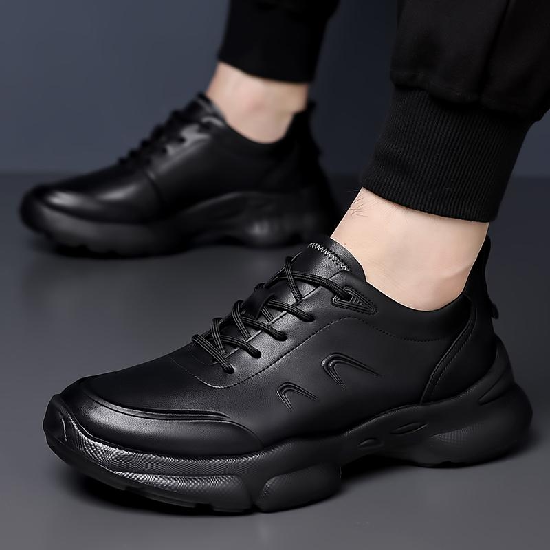 Fashion Fashion Men Walking Shoes Outdoor Casual Sneakers Non-Slip Travel Hiking Shoes Solid Color Treking Footwear Simple Man Trainers