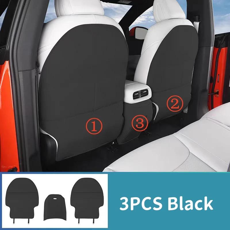 For Xpeng G6 2024 2023 Leather Seat Back Kick Protector, Backseat Kick Mat Seat Cover Waterproof Armrest Box Anti Kick