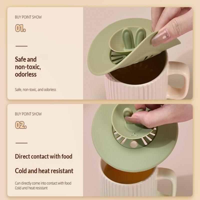 Silicone Cup Lids Mug Covers For Hot And Cold Beverages Antis Dust Reusable Silicone Coffee Cup Lids Gift