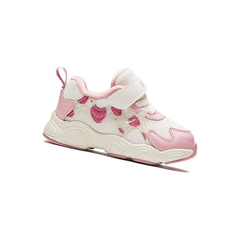 Anta Comfortable Versatile Low-Top Walking Shoes Baby Shoes White Pink 322340004-1