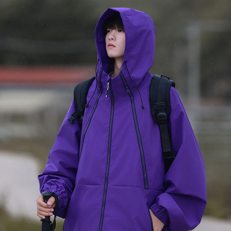 Chaqueta para hombre y mujer, para primavera, estilo pareja, chaqueta softshell, para hombre, impermeable, cortavientos, deportes de ocio, desmontable