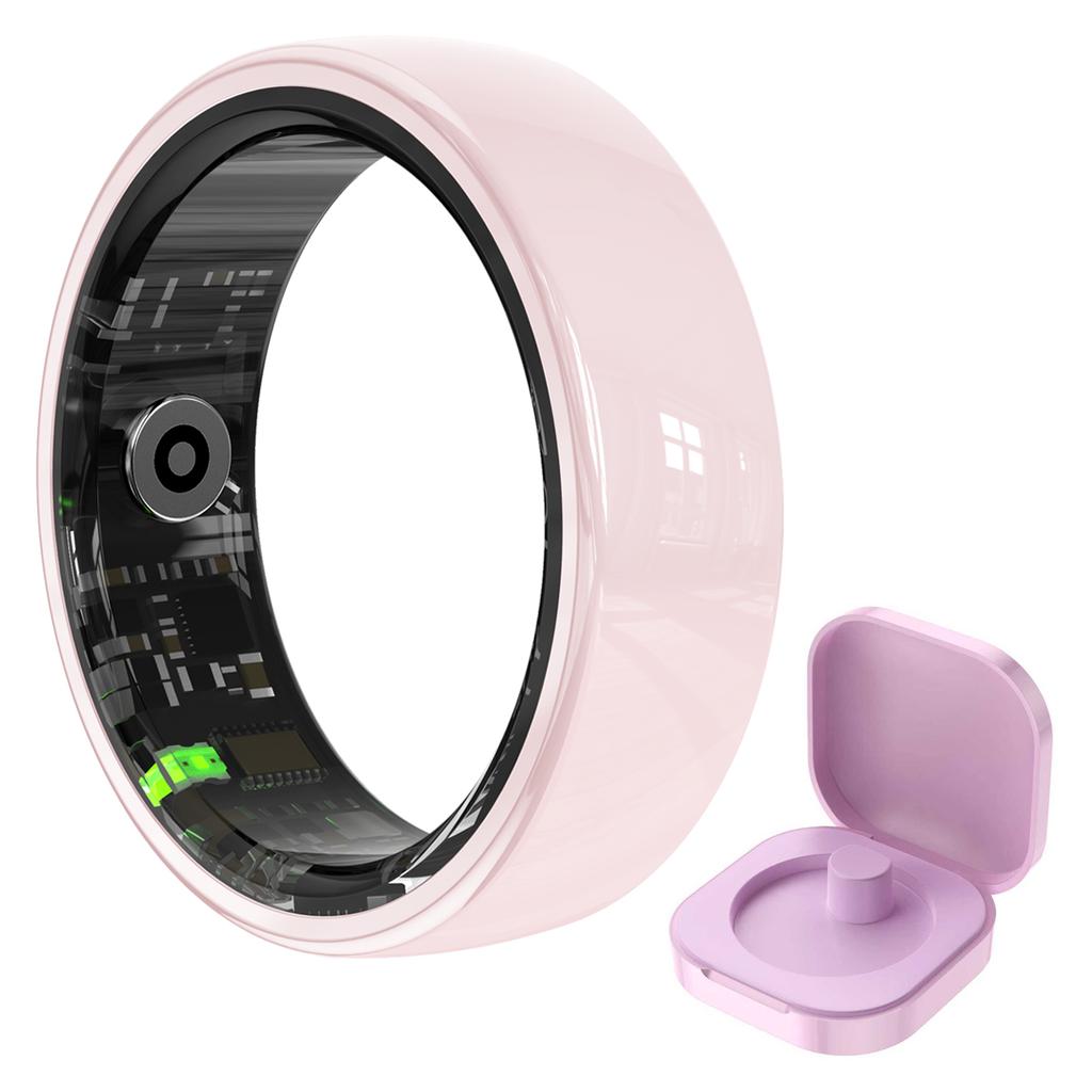 Smart Ring Men Women Gesture Control Health and Sleep Monitor Multi Sport Mode 5ATM Waterproof Smart Ring with Charging Case