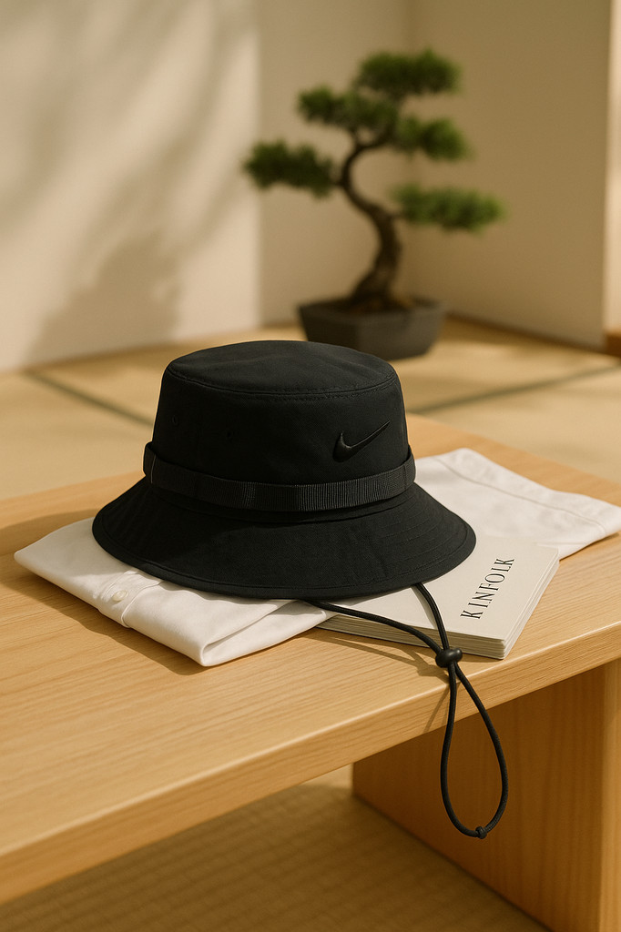 Nike Embroidered Eyelet Bucket Hat Unisex Hats Black FB5621-010