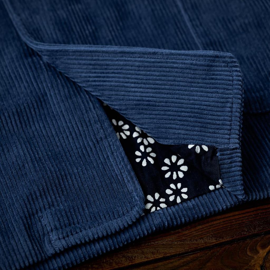 Corduroy Vintage French Work Business Size M [karaku] Indigo-Dyed Jacket, Blazer, Casual, Men's Outerwear, Spring, Autumn, Winter,