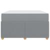 Bed Frame with Mattress Light Grey 120 x 200 cm Fabric