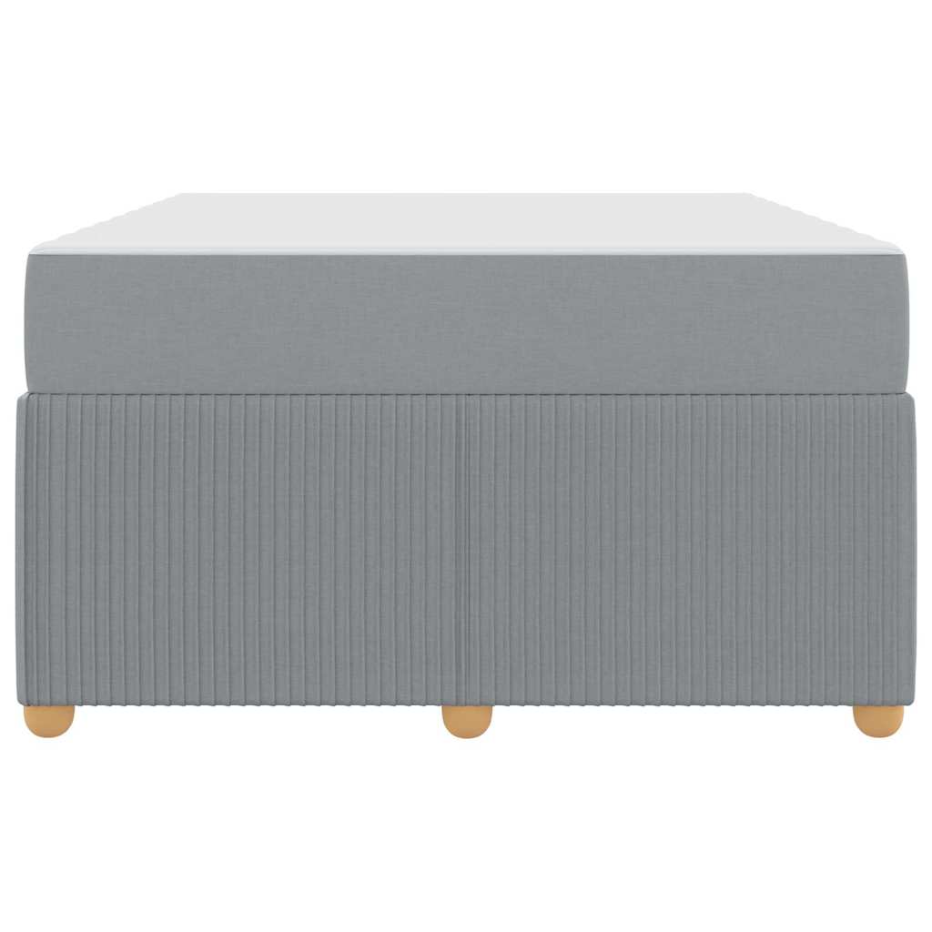 Bed Frame with Mattress Light Grey 120 x 200 cm Fabric