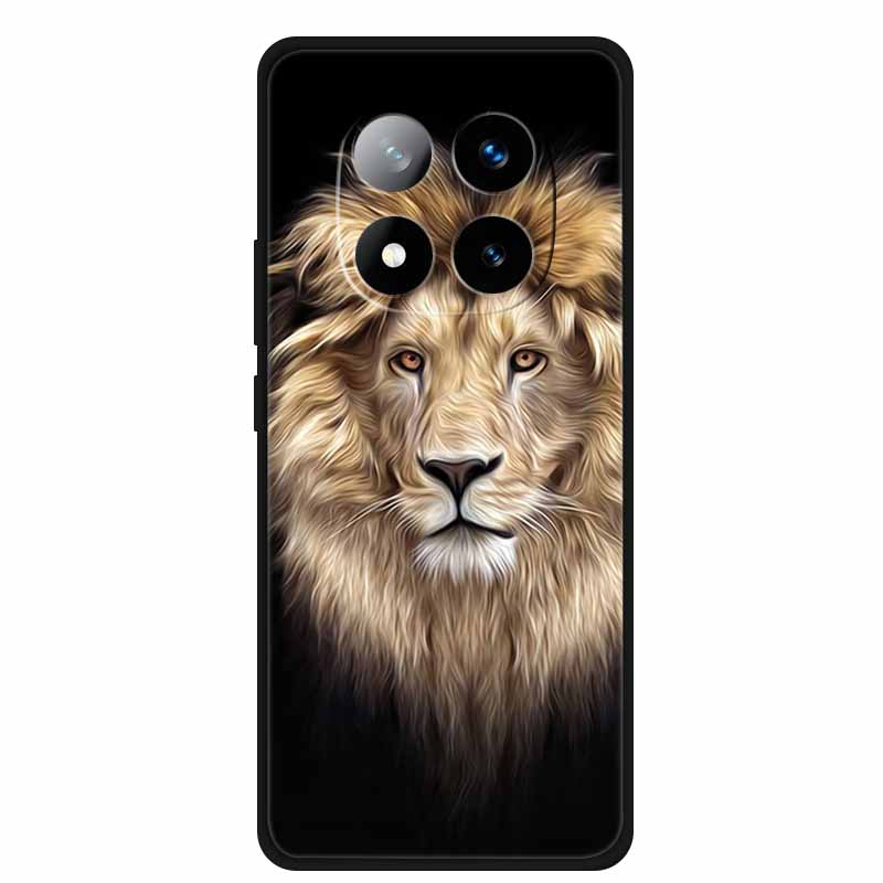 For Xiaomi Redmi Note 14 Pro 5G Case Note14 Pro Plus+ Cartoon Soft TPU Silicone Wolf Lion Cover for Redmi Note 14 Pro Case Coque