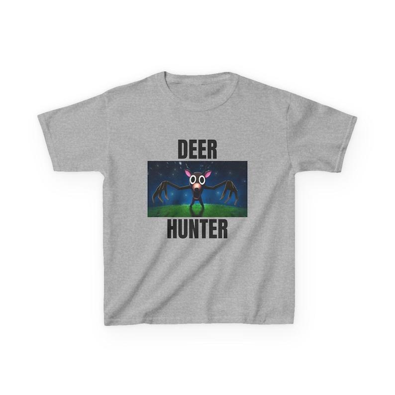 Youth Deer Hunter TShirt 99 Nights in The Forest Parody Tee Graphic T Shirts Vintage Shirt Men Clothing Streetwear Cotton Tees