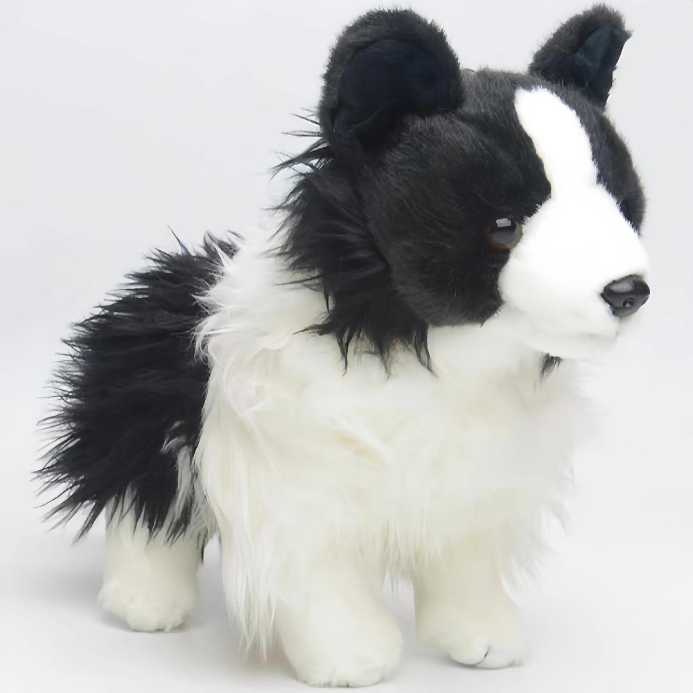 Peluche Cane Border Collie 30 cm Giocattolo di Peluche per Bambini Regalo Perfetto per Bambini e Bambine