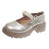 Fashion Hot Selling 2025 Thick Bottom Mary Jane Shoes Women Autumn New Pumps Fashion Pearl Retro Thick High Heel Loafers Women's Shoes
