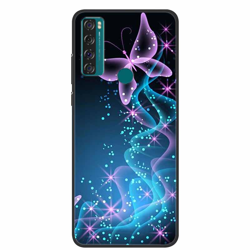 Case For TCL 20 SE Luxury Silicone TPU Soft Phone Cover For TCL 20 SE Case T671H 6.82" Funda Animal Capa Cute Shockproof Coque