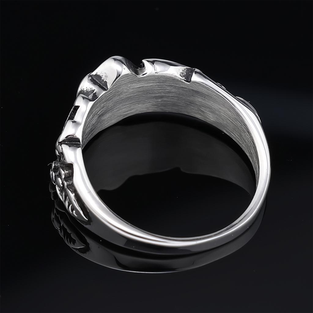 Trendy Retro Mushroom Star Ring Stainless Steel Fashion Jewelry for Women Men