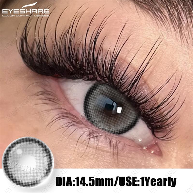Eyeshare Natürliche Kontaktlinsen Farbige Kontaktlinsen Braune Make-up-Linsen Graue Pupillenlinsen Blaue Augen Kontakte Grüne Augen Linse