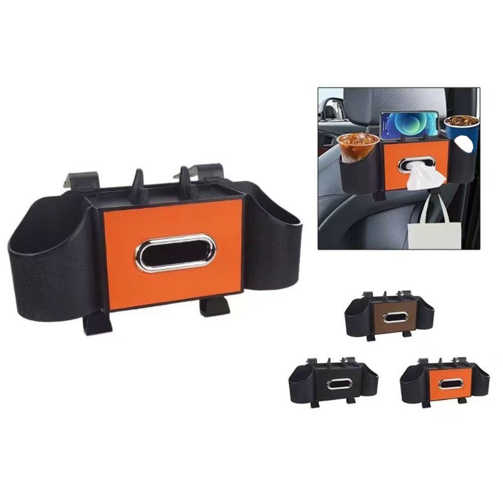 Mobile Phone Stand Car Backseat Organizer Hanging Style Vehicle Tissue Box  Auto Accessories
