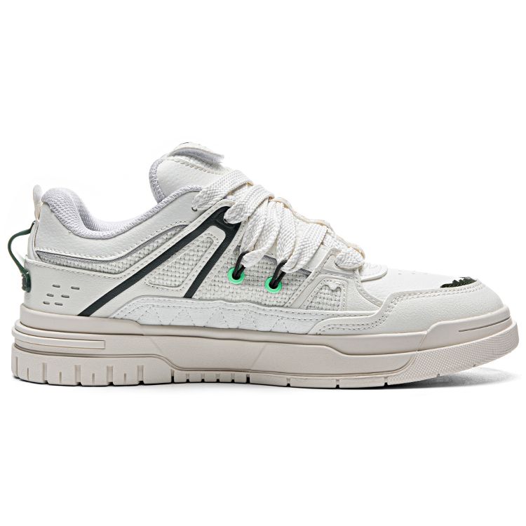 Kappa Slip-Resistant Durable Lightweight Breathable Low-Top Skate Shoes Unisex Sneakers White K0DU5CC17CJ-012