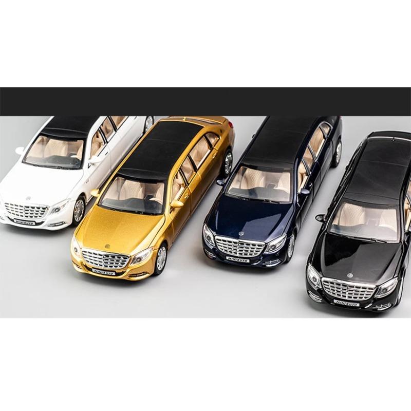 1/32 Toy Car Benz Maybach S650 Extended Edition Metal Toy Alloy Car Diecasts & Toy Vehicles Car Model Light Sound Toys for Children