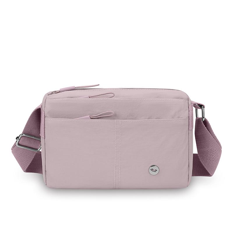 Water-Repellent Multi-Compartment Bag Lightweight Small Square Bag Commuter Women's Shoulder Bag Solid Color Crossbody Bag