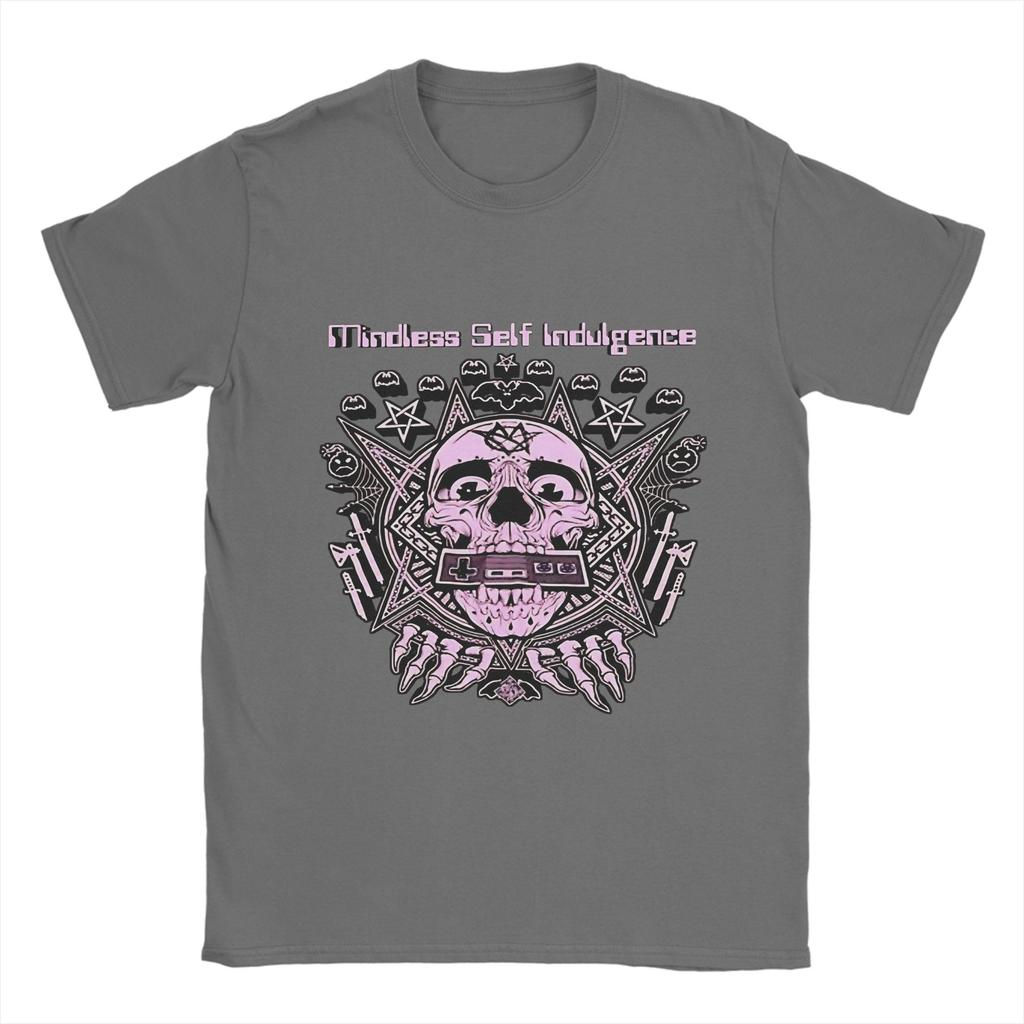 Men Mindless Self Indulgence T Shirt Pure Cotton Clothes Vintage Short Sleeve Round Neck Tees Summer T-Shirt