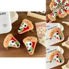 Charming Pizza Plush Toy Keychain Cute Cheese Accessory Perfect For Gifts