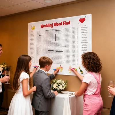Funny Holiday Party Game Wall Game Jumbos Thanksgiving Word Search Posters for Classroom Family Party Gift