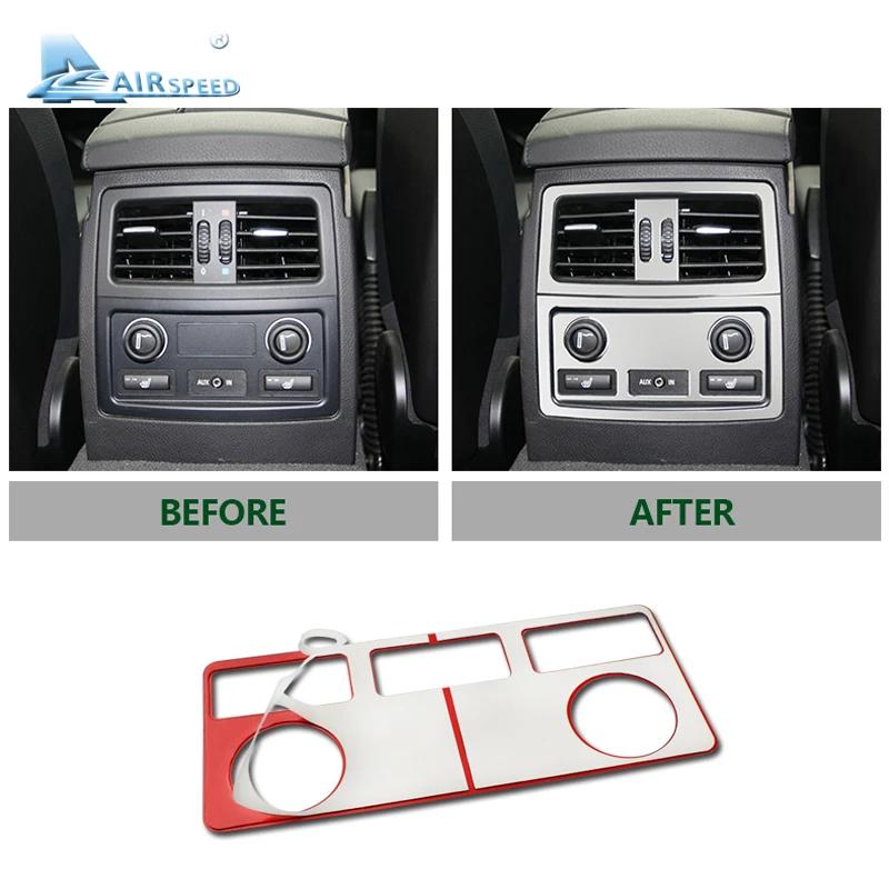 For BMW E60 2005-2010 Rear AC Outlet Vent Frame Cigarette Lighter Decor Trim Stickers