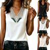Women's Casual Lace V Neck Sleeveless Tank Top Lightweight Soft Fabric Summer Blouse Elegant Design Comfortable Fit