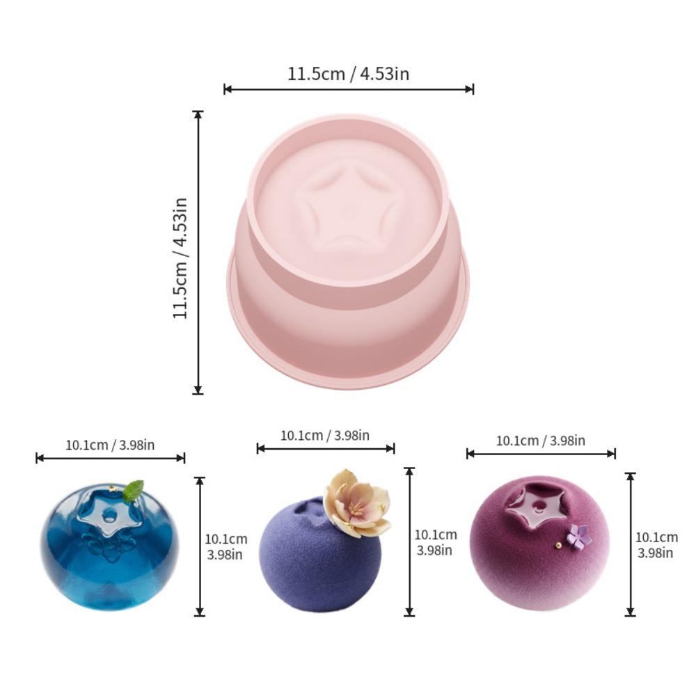 

Heat Resistant Fruit Shaped Dessert Mold 4 Inch French Pastry Mold Pudding розовый