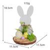 Easter Bunny Tabletop Decoration Festive Spring Ornament for Home Office Party and Outdoor Display Holiday Gift Idea for Kids